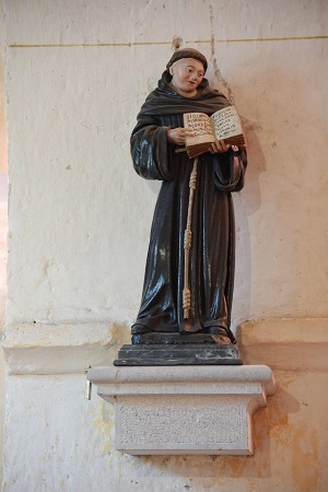 statue de saint Antoine de l'église de Villette-sur-Ain