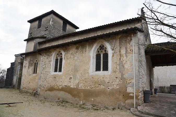 Façade nord de l'église de Villette-sur-Ain
