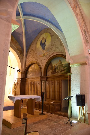 Mur sud du chœur de l'église de Villette-sur-Ain