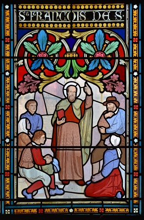 Vitrail de saint François de Sales