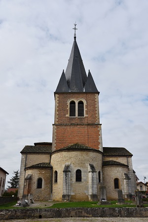 Façade nord de l'église de Romans