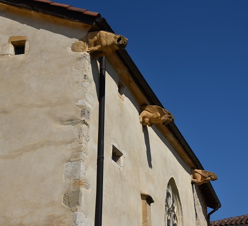 Façade de l'&ecute;glise de Chaneins