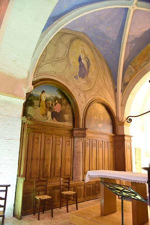 Mur nord du chœur de l'église de Villette-sur-Ain