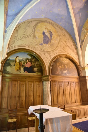 Mur nord du chœur de l'église de Villette-sur-Ain