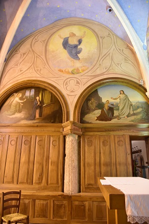 Mur sud du chœur de l'église de Villette-sur-Ain