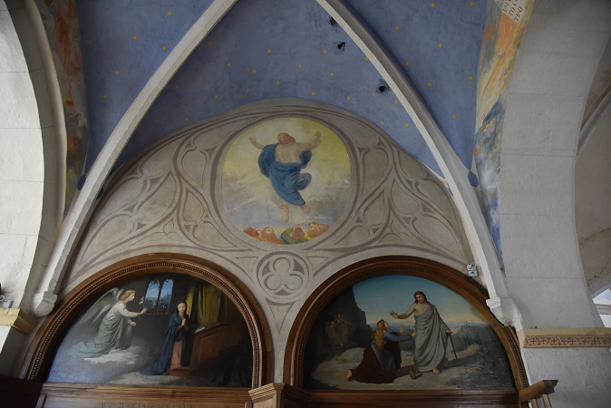 Mur sud du chœur de l'église de Villette-sur-Ain