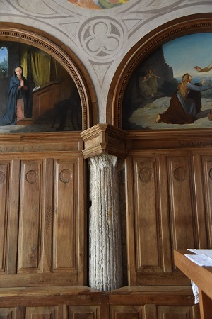 Mur sud du chœur de l'église de Villette-sur-Ain