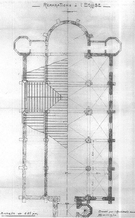 plan de l'église