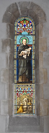 Vitrail de saint Vincent de Paul